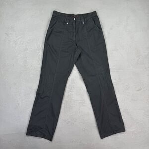 Blue Willi's Dark Gray Cotton Poplin Straight Leg Pants Size EU 42, Fit 31 x 33